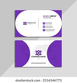 Modern business card design with high-resolution graphics, professional and customizable template