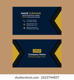 Modern Business Card Design. Innovative Template Display for Promotion.