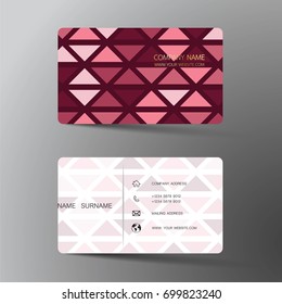 Modern business card design With inspiration from the abstract.