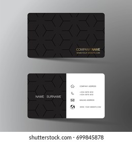 Modern business card design With inspiration from the abstract.