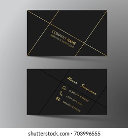 Modern business card design With inspiration from the abstract.Flat design.