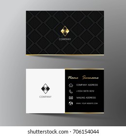 Modern business card design With inspiration from the abstract.Flat design.
