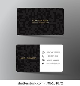 Modern business card design With inspiration from the abstract.Flat design.