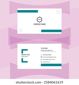 modern business card design mockup