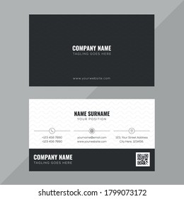 Modern Business Card Design with Pattern