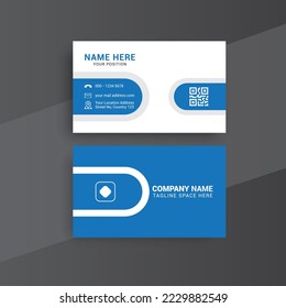 Modern Business Card Design. Business Card. Photos  Vector Standard Template