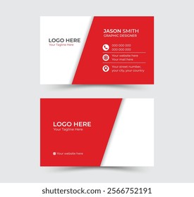 Modern business card design. Professional business card template, visiting card. Designed for business and corporate concept. Vector illustration design.