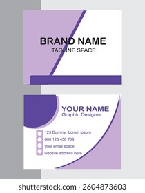 Modern business card design professional