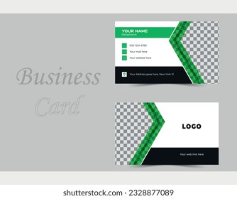 Modern Business Card Design | Simple Vector Business Card |
