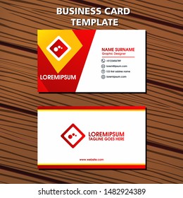 Modern business card design template. decoration name card design