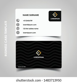 Modern business card design template. decoration name card design