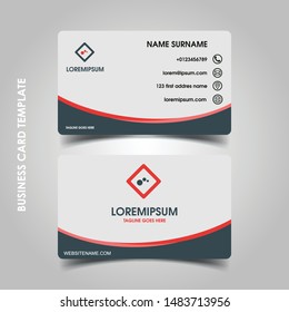 Modern business card design template. decoration name card design