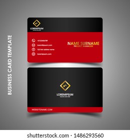 Modern business card design template. decoration name card design