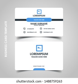 Modern business card design template. decoration name card design