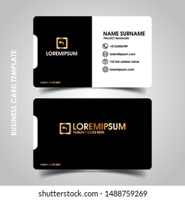 Modern business card design template. decoration name card design