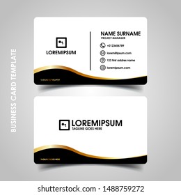 Modern business card design template. decoration name card design