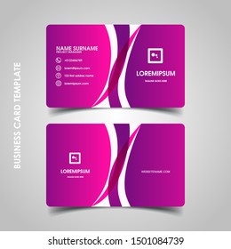 Modern business card design template. decoration name card design 