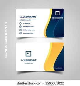 Modern business card design template. decoration name card design