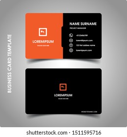 Modern business card design template. decoration name card design