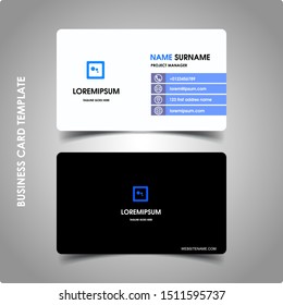 Modern business card design template. decoration name card design