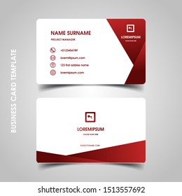 Modern business card design template. decoration name card design