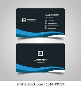 Modern business card design template. decoration name card design