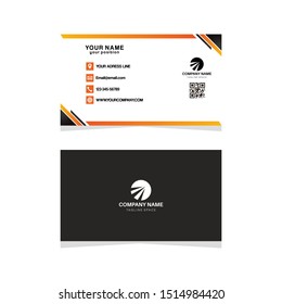 Modern business card design template. decoration name card design