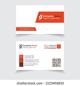 Modern business card design template, vector illustration