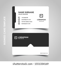 Modern business card design template. decoration name card design
