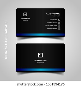 Modern business card design template. decoration name card design