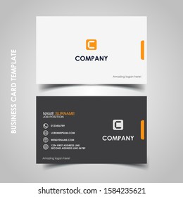 Modern business card design template. decoration name card design