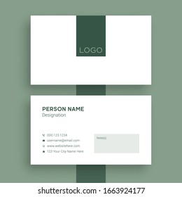 modern business card design template