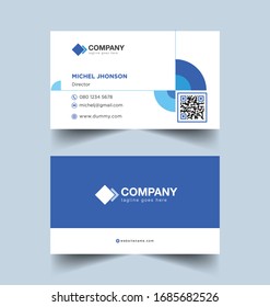 Modern business card design template. Element clean composition. Vector Modern Creative and Clean Business Card Template