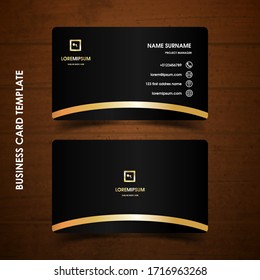 Modern business card design template. decoration name card design