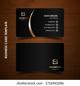 Modern business card design template. decoration name card design