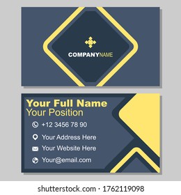 Modern business card design template.