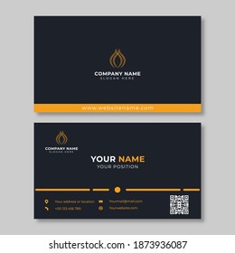 Modern business card design template. decoration name card design