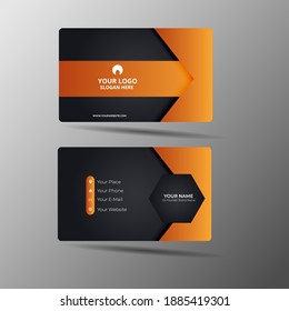 Modern business card design template.