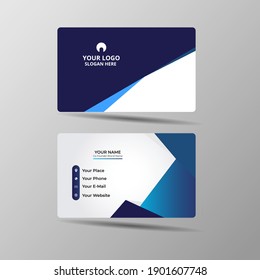 Modern business card design template.