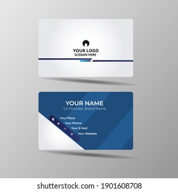 Modern business card design template.	