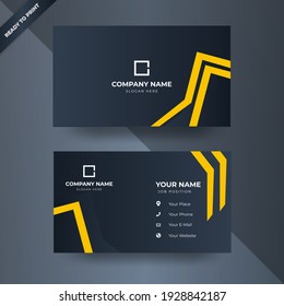 Modern business card design template with awesome design