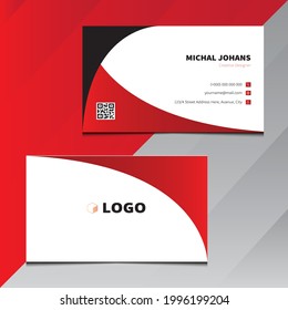 Modern business card design Template with commercial use card. Horizontal and vertical layout. Vector illustration.
Horizontal and vertical layout. Vector illustration.Creative and Clean Id Card.