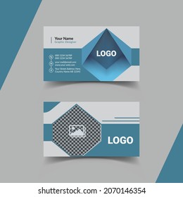 Modern business card design template, vector business card design