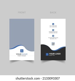 Modern business card design template vector