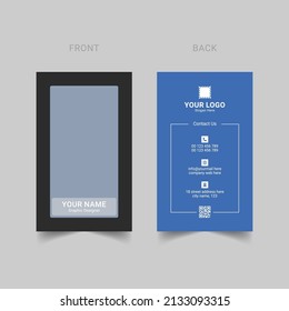 Modern business card design template vector
