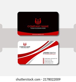 Modern business card design template