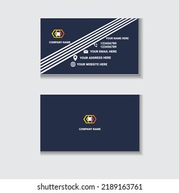Modern business card design template 