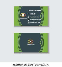 Modern business card design template 