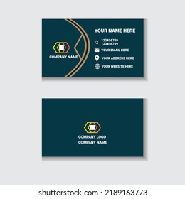 Modern business card design template 