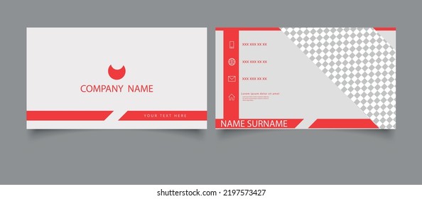 Modern business card design template. Business card template design